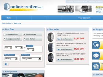online-reifen.com website preview