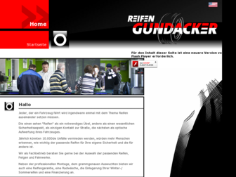 reifen-gundacker.de website preview
