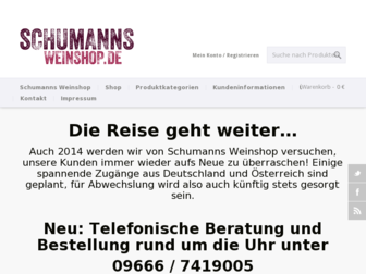 schumanns-weinshop.de website preview