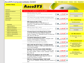 shop.arcosys.de website preview