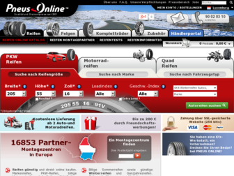 reifen-pneus-online.lu website preview