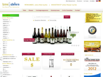 wineandwaters.de website preview