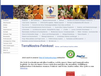 terranostra-feinkost.de website preview
