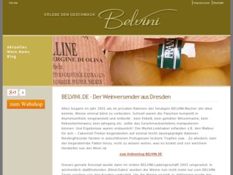 belvini-weinversand.de website preview