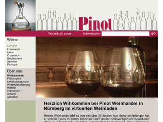 pinot-weinhandel.de website preview