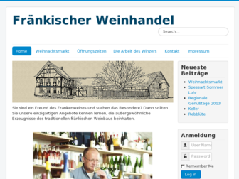 fraenkischer-weinhandel.de website preview