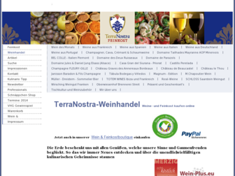 terranostra-weinhandel.de website preview