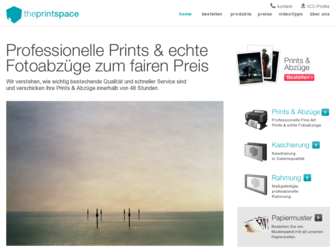 theprintspace.de website preview