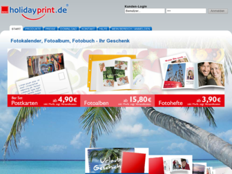 holidayprint.de website preview