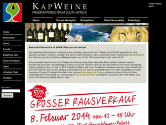 kapweine.ch website preview