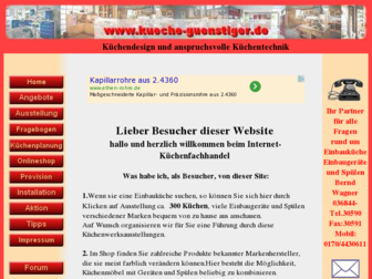 kueche-guenstiger.de website preview