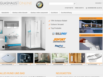 glashaus-online.de website preview