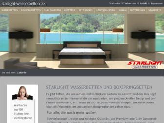 starlight-wasserbetten.de website preview