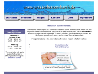 wasserbetten-barth.de website preview