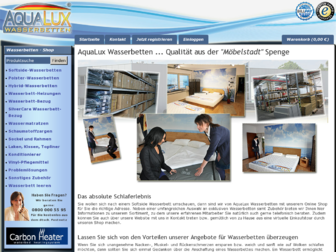 aqualux-wasserbetten.de website preview