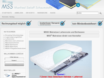 matratzen-webshop.de website preview