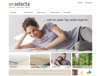 selecta-matratzen.de website preview
