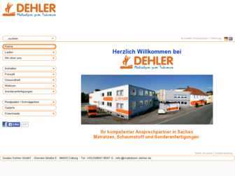 matratzen-dehler.de website preview