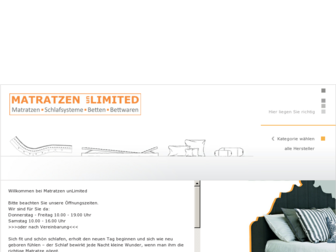 matratzen-unlimited.de website preview