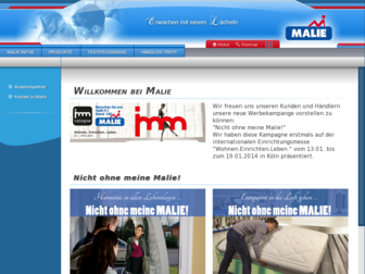 malie.de website preview