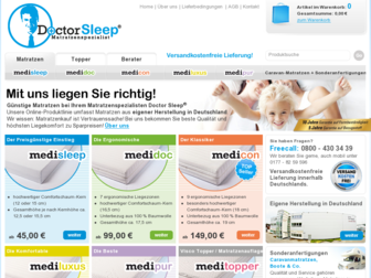 doctorsleep.de website preview
