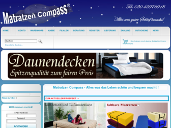 matratzen-compass.eu website preview