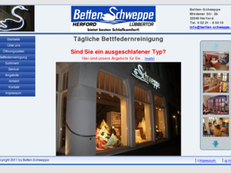 betten-schweppe.de website preview