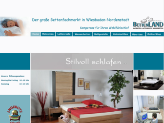 bettenland-wiesbaden.de website preview