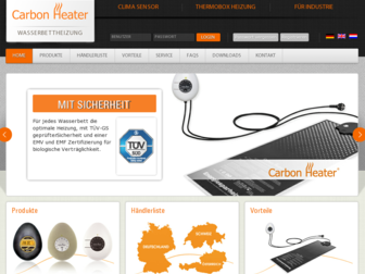 carbon-heater.com website preview