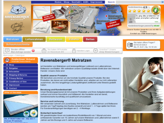 ravensberger-matratzen.de website preview