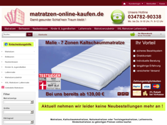 matratzen-online-kaufen.de website preview