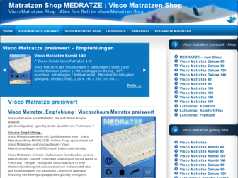 visco-matratzen-shop.de website preview