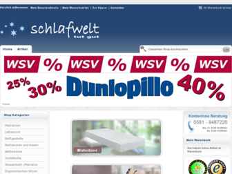 schlafwelt.eu website preview
