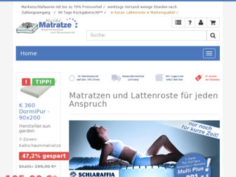 meinematratze.de website preview