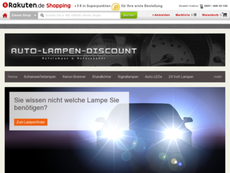 kfz-lampen-discount.rakuten-shop.de website preview