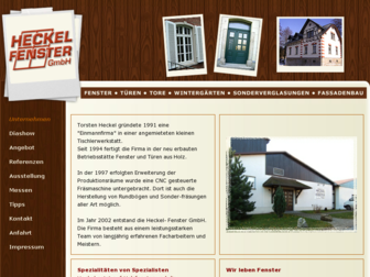 heckel-fenster.de website preview