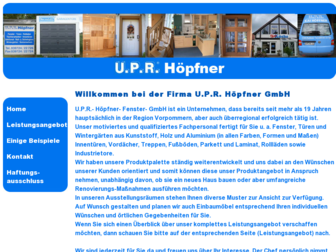 uprhoepfner.de website preview