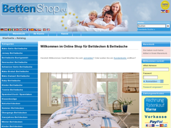 betten-shop.eu website preview