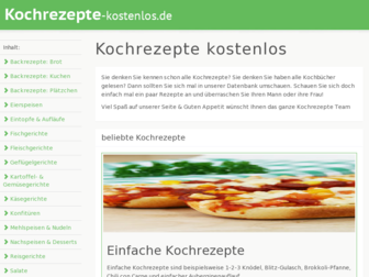 kochrezepte-kostenlos.de website preview