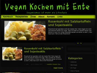 vegankochenmitente.net website preview