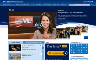 mediathek.daserste.de website preview