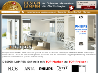 design-lampen.ch website preview