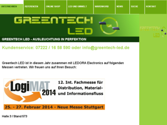 greentech-led.de website preview