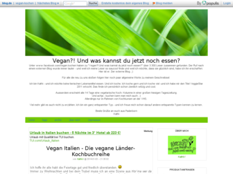vegan-kochen.blog.de website preview