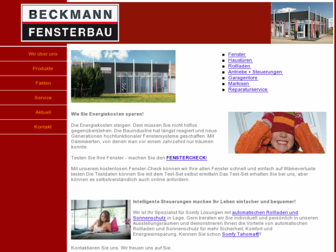 beckmann-fensterbau.de website preview
