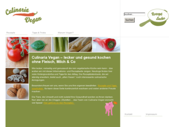 culinaria-vegan.de website preview