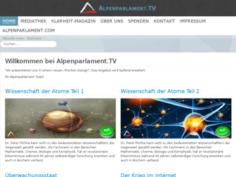 alpenparlament.tv website preview
