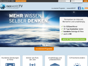 nexworld.tv website preview