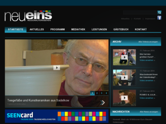 neueins.tv website preview