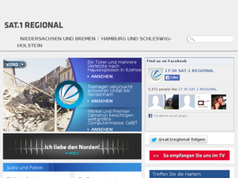 sat1regional.de website preview